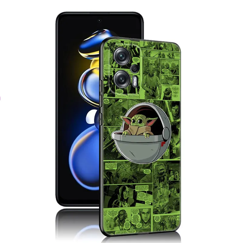 Stars W-Wars Black Silicone Phone Case For Xiaomi POCO X3 X4 NFC F3 F4 GT F5 M3 M4 M6 X5 X6 Pro 5G C55 C65 M5 image 5