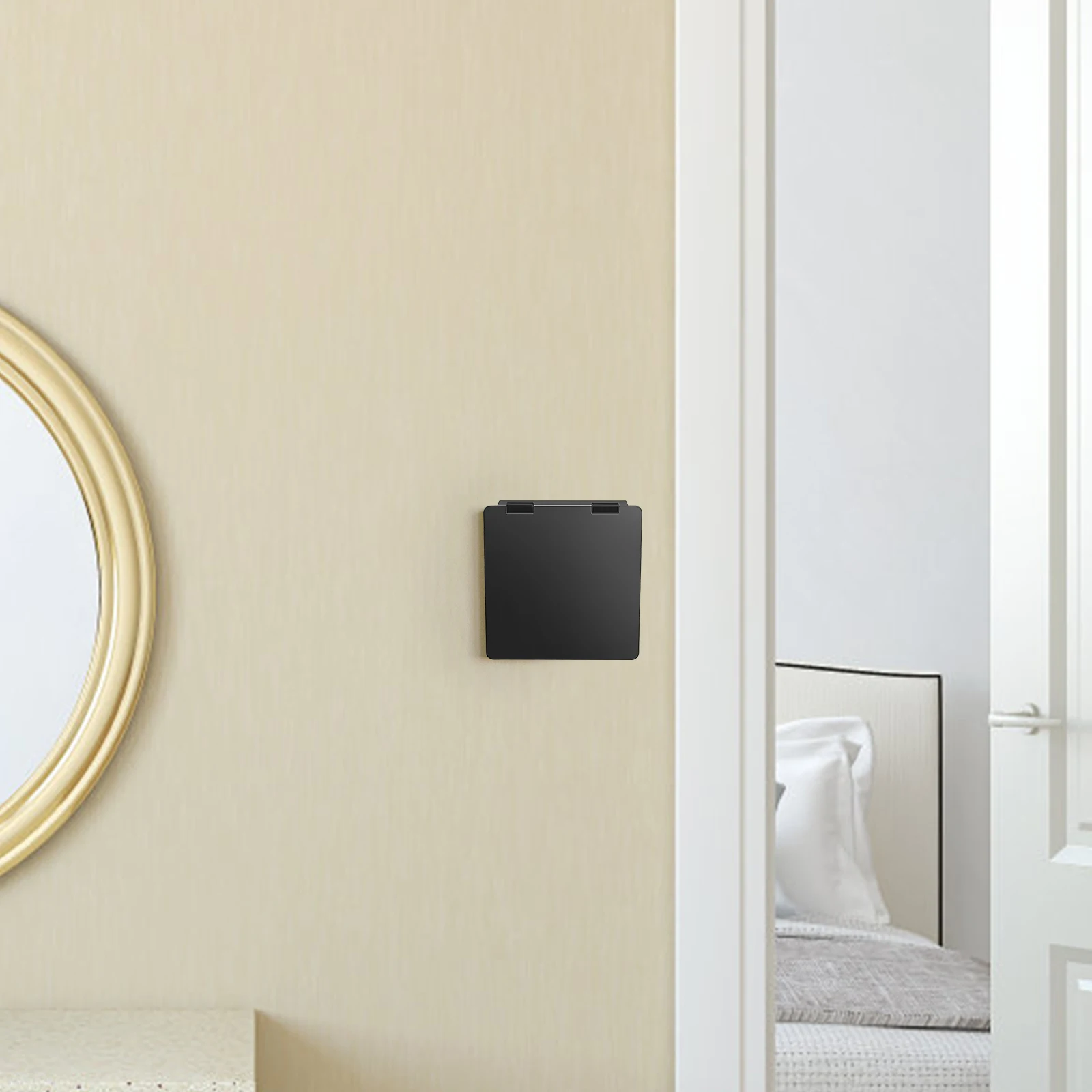 

2pcs Ultra Thin Central Ac Switch Protector Cover Waterproof Adhesive Light Blocking Anti-Touch Plastic Panel Controller Button