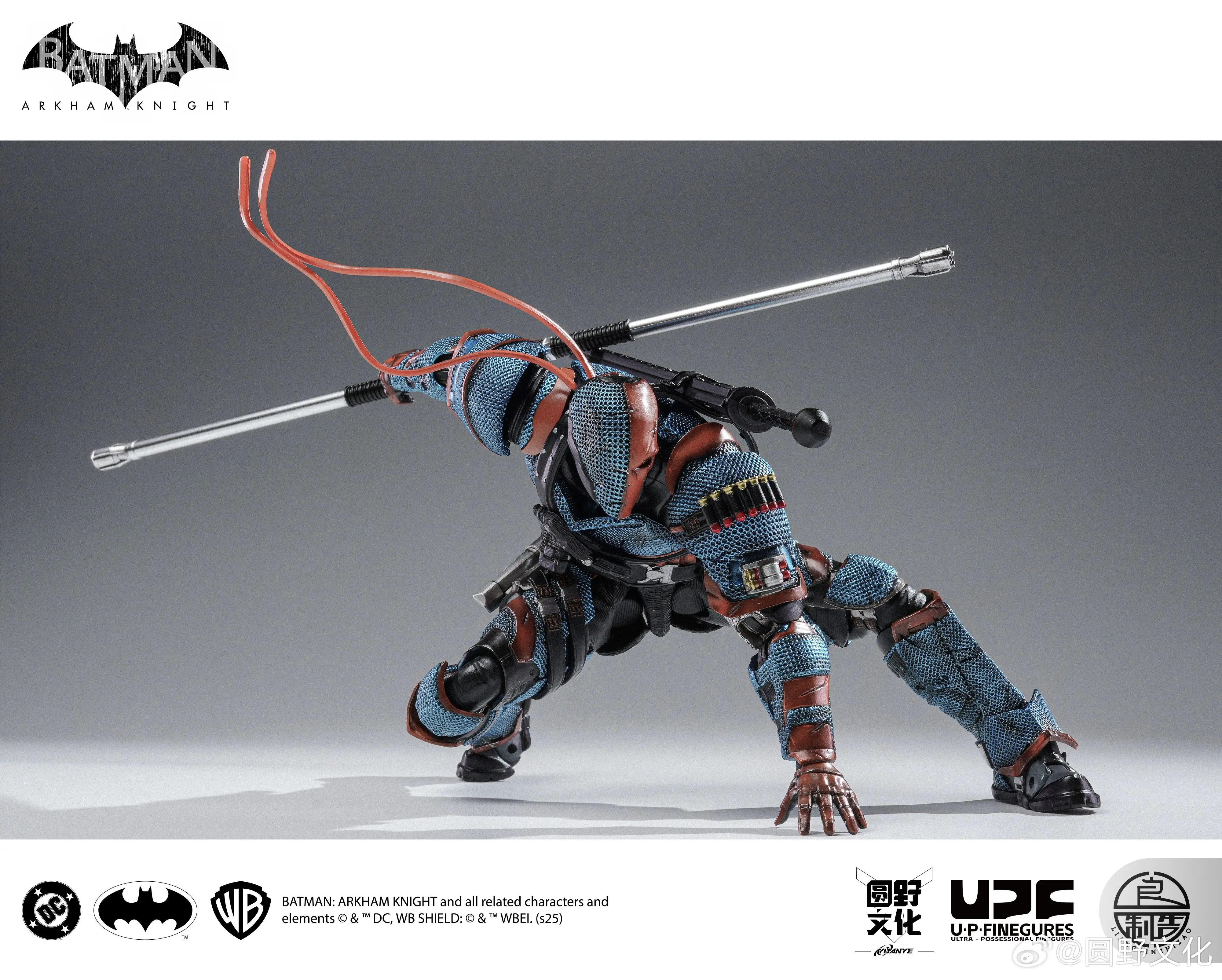 100% الأصلي LPZZ 1/12 ROUNO CUEURE DC002 Deathstroke عمل الشكل Arkham Knight الانتهاء وحدة أنيمي الشكل الهدايا لعبة