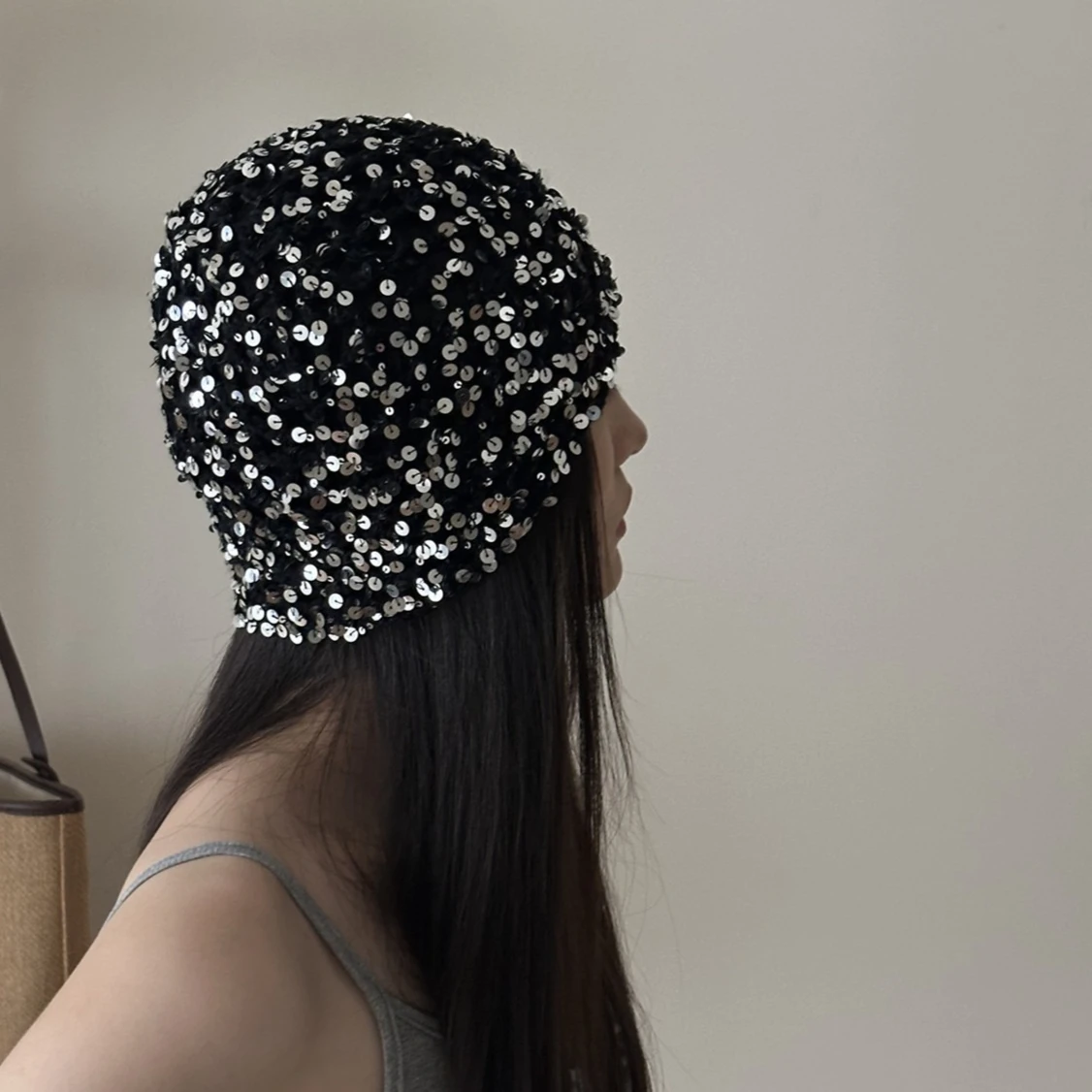 الخريف الإناث الكورية Ins نمط الترتر قبعة الرجعية موضة جديدة النسيج الجوف رئيس التفاف قبعة Y2K الساخن فتاة الاتجاه الباردة قبعة