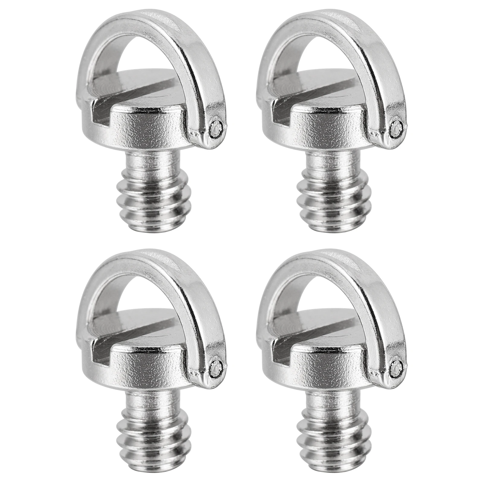

4pcs Silver Camera Screw Professional Manufacturing Technology Photography Accessories Tripod Attachment