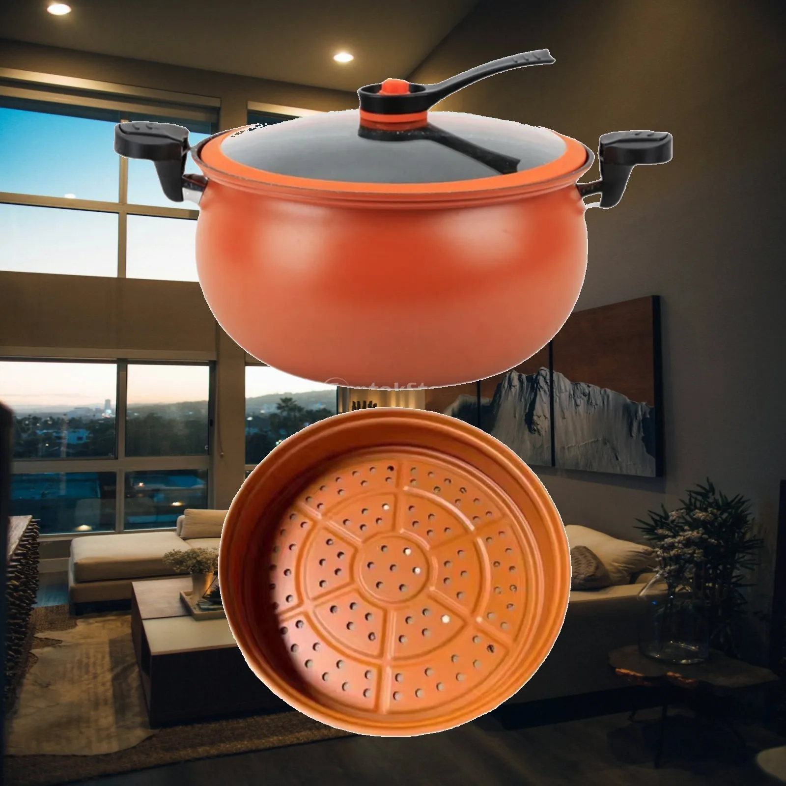Micro Pressure Cooker 7L Multipurpose Simmer Pot for Cereals Stewing Milk