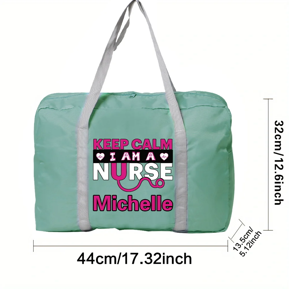 Personalized Customized Lightweight Large-capacity Sports Weekend Travel Bag Fashion Printing Foldable Travel Carry-on Bag