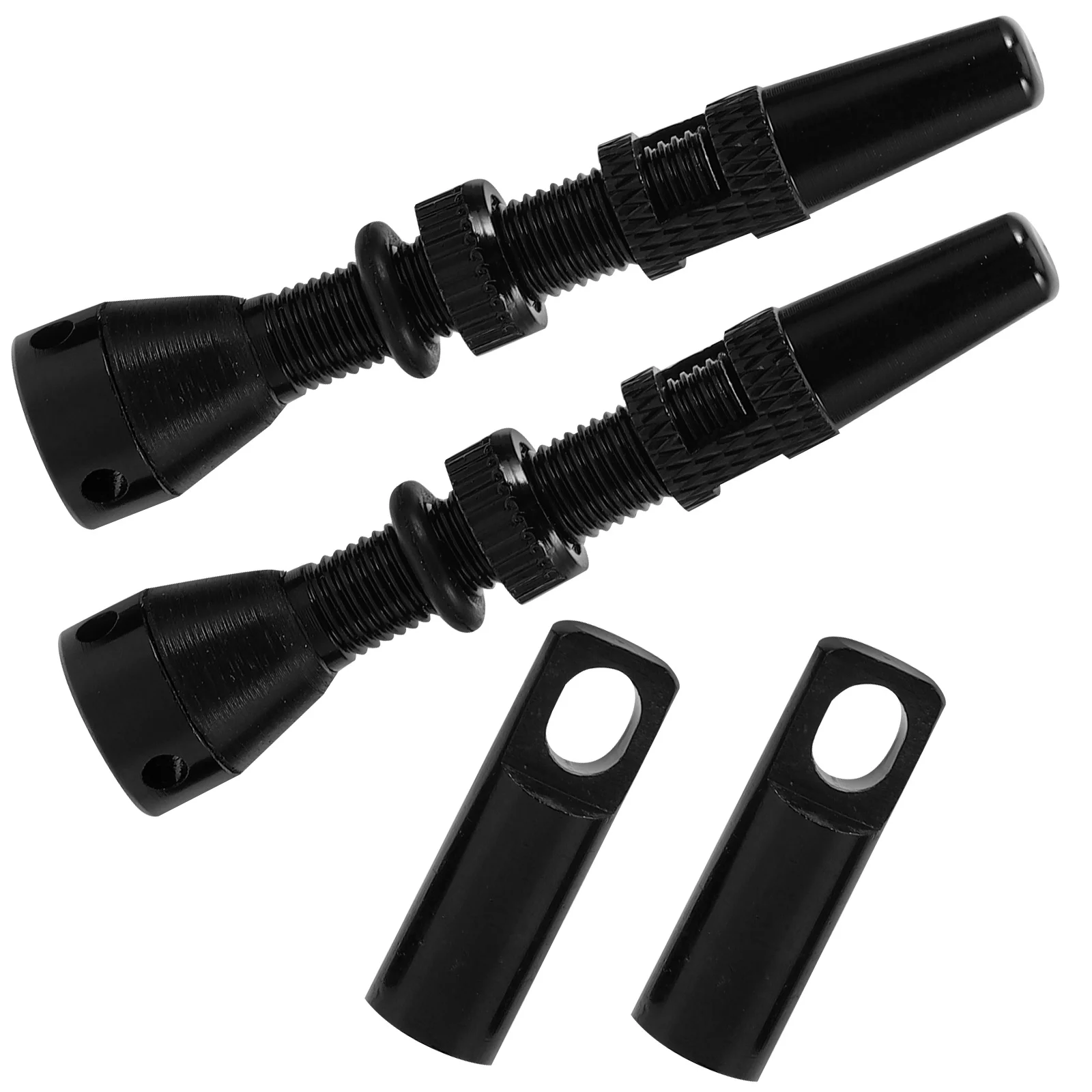 1Set Bicycle Tubeless Valve Stem Backflow Prevention Tire Valve Aluminum Alloy Stem Quick Inflation Bike Tire Repair Enhance