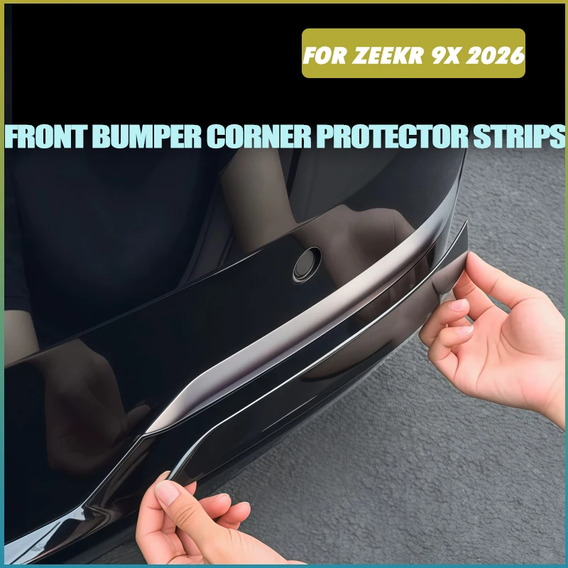 Car Front and Rear Bumper Corner Protector Decorative Strips Fit for ZEEKR 9X‌ 2026 Modified Obsidian Appearance Kit Accessories