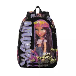 Bratz Yasmin Pretty Princess Sparkle Photoreal Backpack for Men Women Cool Student Business Daypack College Shoulder Bag Gift