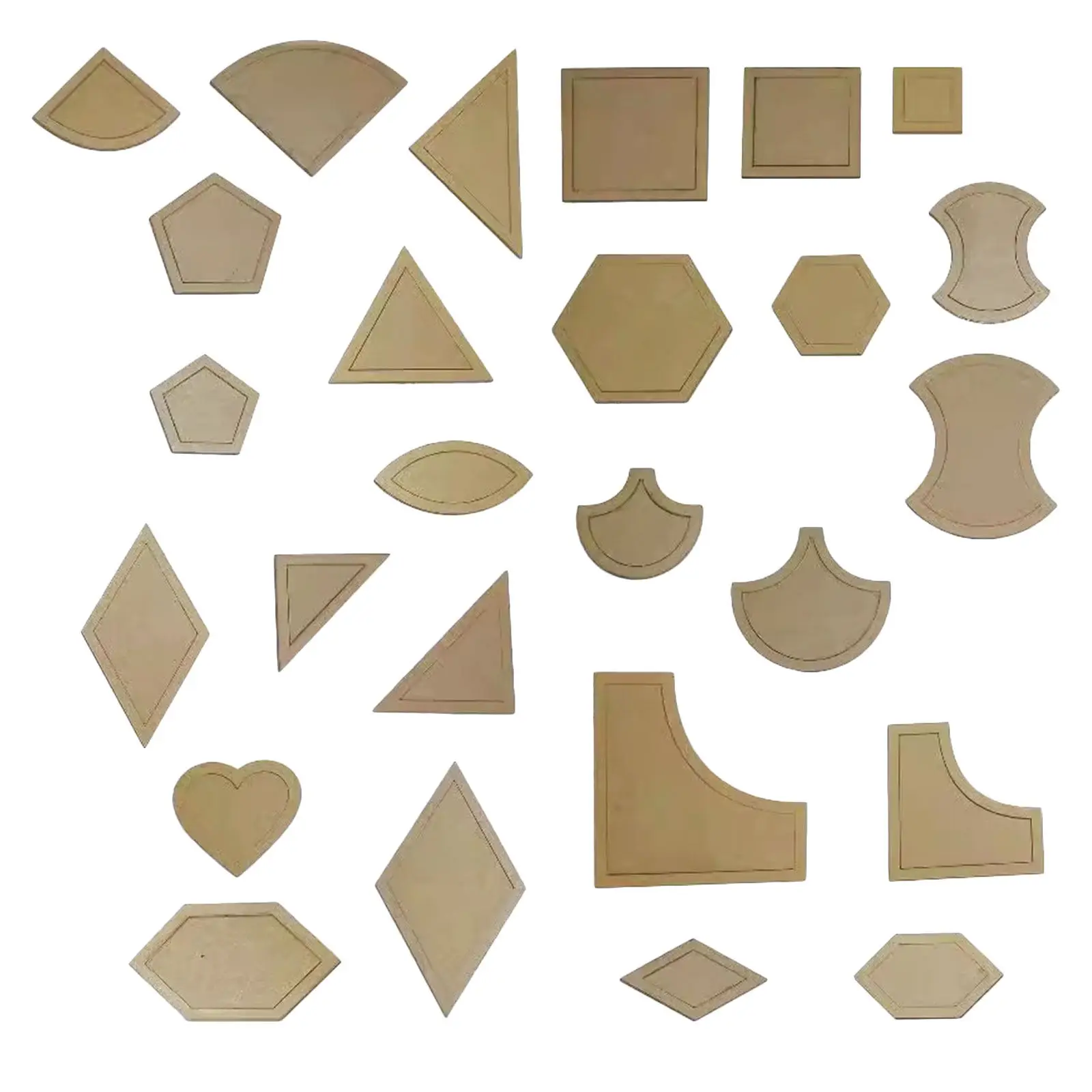 1Set Transparent Acrylic Quilting Templates Patchwork Cutting Sewing Tools Precise DIY Quilt Pattern Templates Ruler