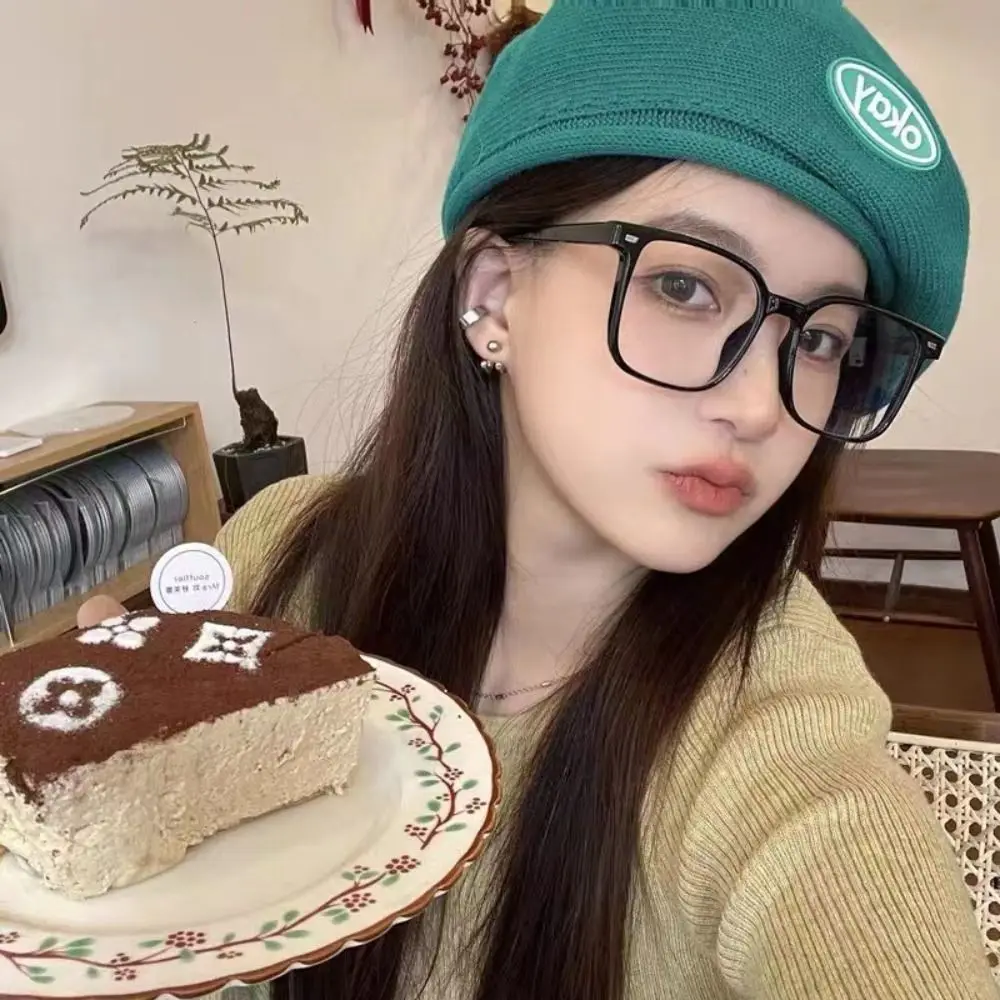 Moda avião espelho anti luz azul óculos novos óculos redondos transparentes sem grau óculos ópticos feminino