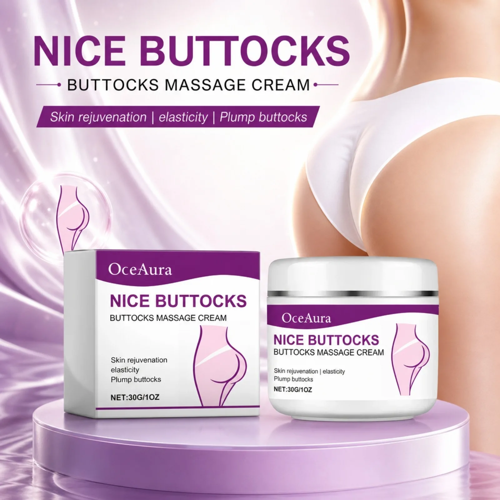 Hip Massage Cream Butt Lift up Big Ass Prevent Sag Buttock Enlargement Cream Daily Hip Skin Care Home Massage