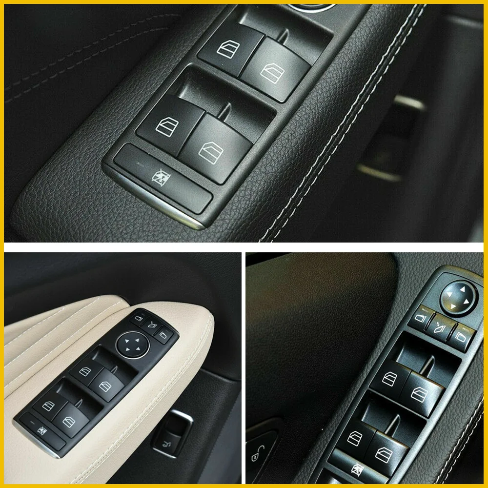 4Pcs/Set Window Switch Button Cover Cap For Mercedes-Benz W204 W212 W463 W166 X166 A-Klasse W176 CLA Coupe C117 X204 Accessories