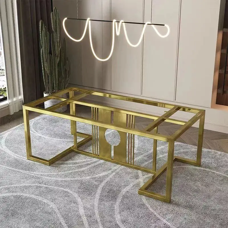 Wrought iron desk leg bracket marble rock slab table  bracket wrought iron coffee tea bottom metal support