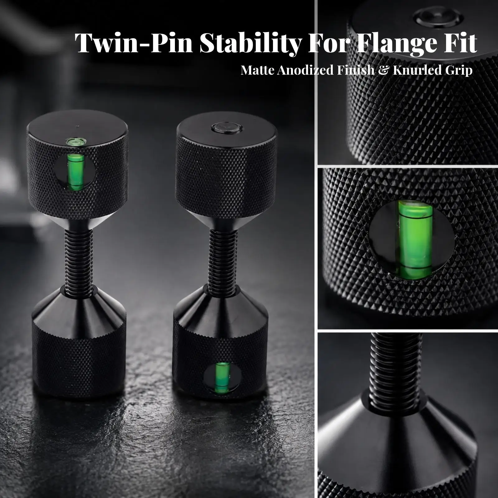 AL6061 Aluminum Alloy Alignment Pin for Pipe Flange Work with Knurled Non Slip Grip and Threaded Shaft Tip for 150LB 300LB