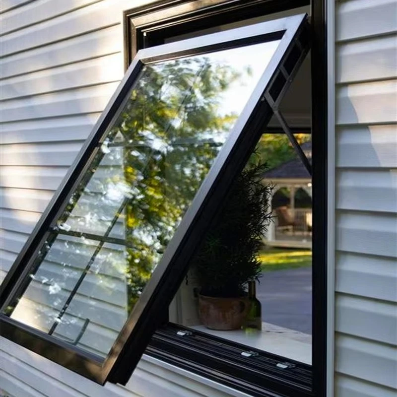 Building Materials, Double Tempered Glass, Folding Windows, Thermal Insulation Aluminum Profiles, Sunshade Windows Fast Delivery