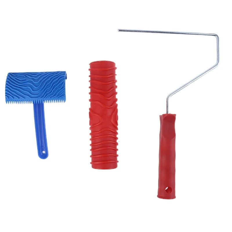 Alat Pelapis Butiran Kayu Realistis Tiruan Rol Karet