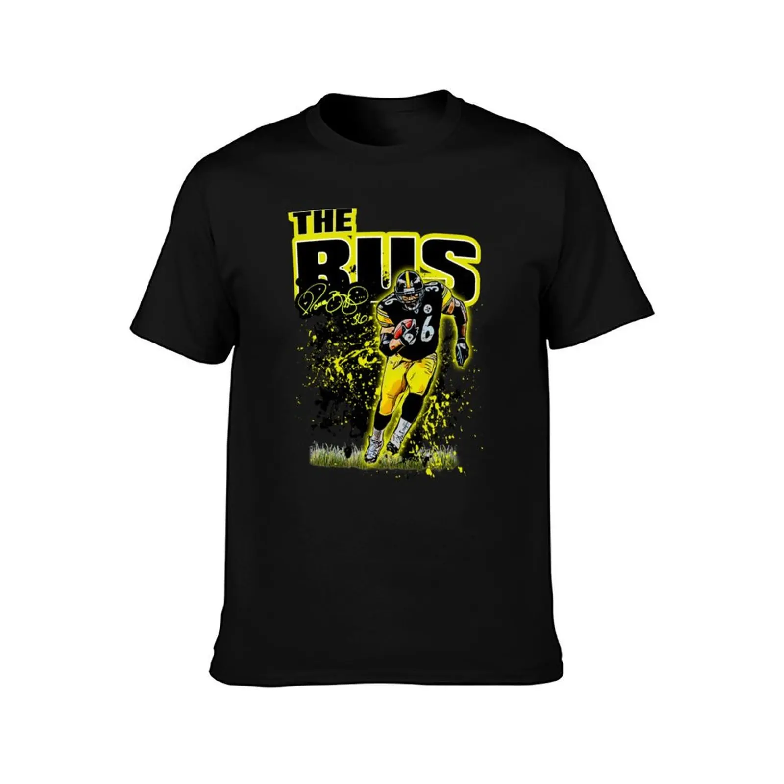 Jerome Bettis the Bus T-Shirt Daily Wear Plain Short Sleeve Shirt T-Shirt