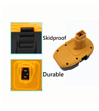 Baterie Ni-MH pro Dewalt DC9096 DE903918V 12800/6800/9800mAh DE9096 DE9098 DE9503 DC212 DC330, náhradní baterie pro akumulátorovou vrtačku - náhled 3