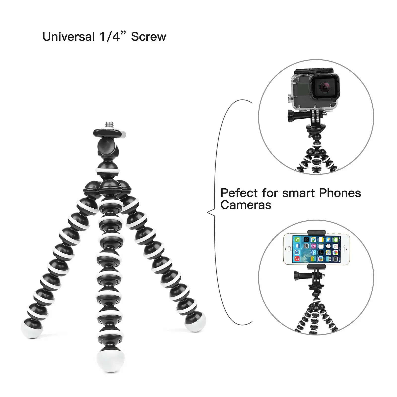 Poulpe – trépied de bureau Flexible, Mini trépied Gorillapod pour téléphone portable, Smartphone, appareil photo Dslr