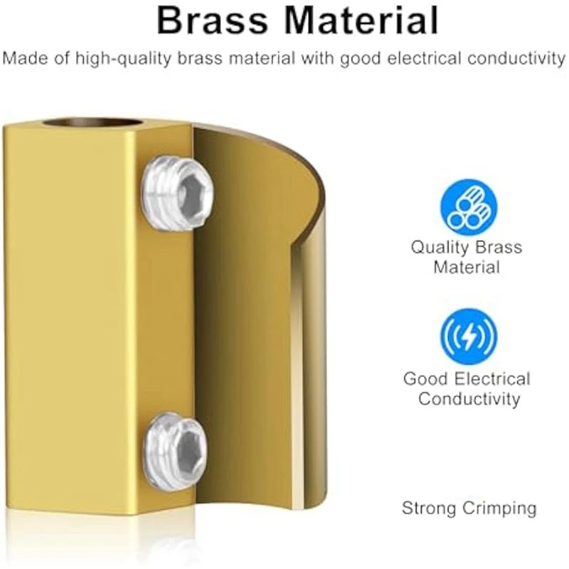 Kit de tuercas de conector de cable de 20 amperios, Conector de acoplamiento de calibre 10AWG, Terminal de cableado rápido de empalme, con Tubin termorretráctil, gran oferta, 20 piezas