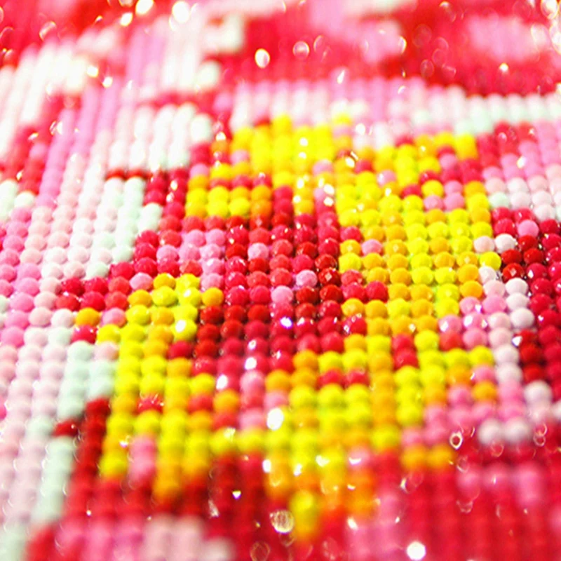 DIY 5D Pintura Diamante para a Decoração Home, Paisagem Lodge, Broca Completa, Redondo, Bordado Imagem, Artesanato Art Kit