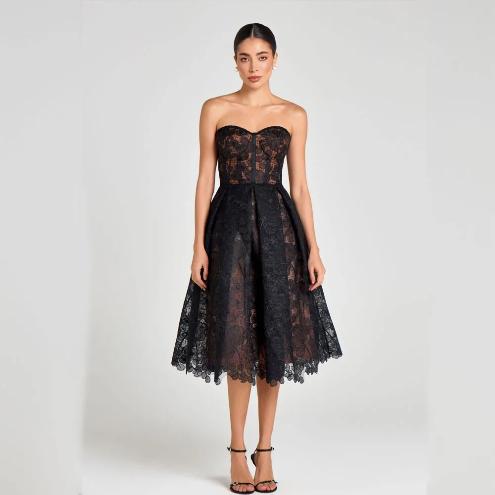 Elegant Short Party Dress Vacation Style Evening Outfit Chic Mini Length Feminine Summer Holiday Cocktail Celebration Wear