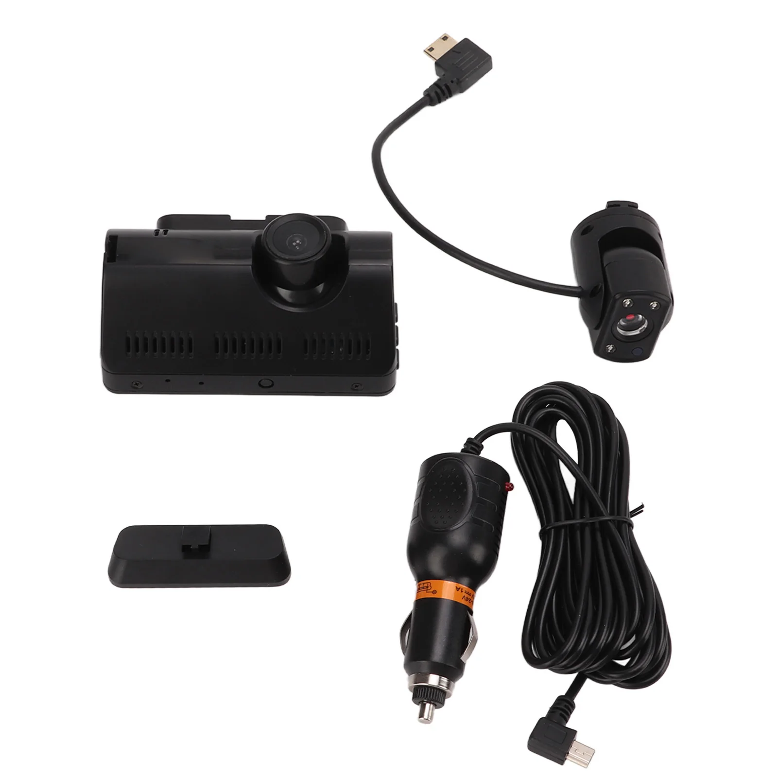 

Driving Video Recorder Rotating Lens Car Dash Cam Night Vision Loop Recording Disassembly with Stickers for Driving Safety