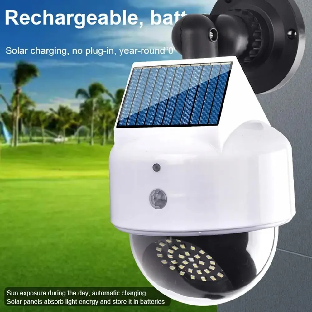 40 Led Solar Light Motion Sensor Security Dummy Camera Outdoor Flood Light For Home Garden Decor