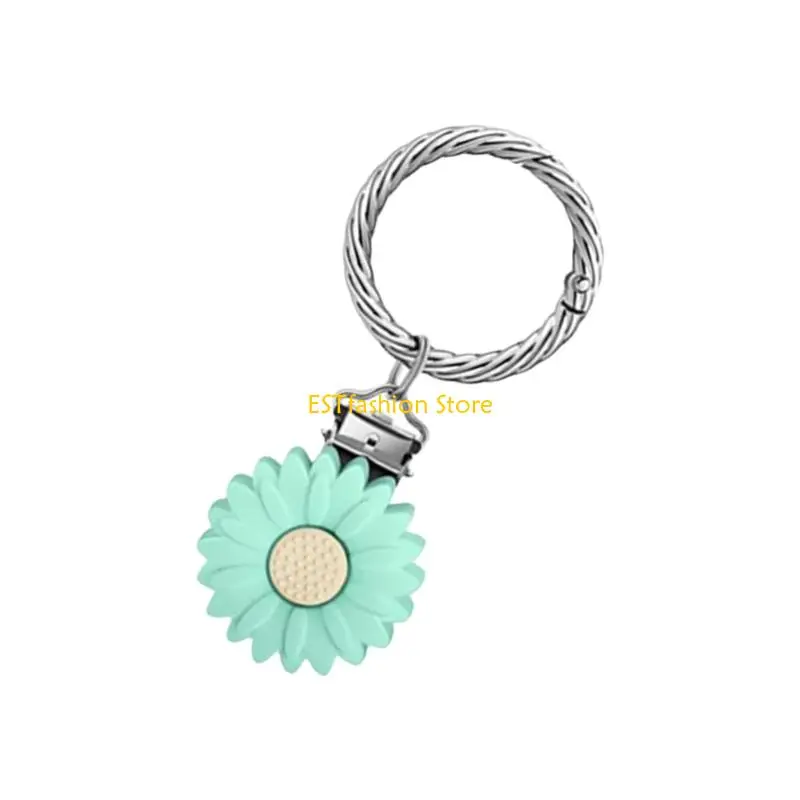 

Y5GC креативный зажим для шапки с цветком ромашки для шляпы, безопасная сумка, очаровательное украшение, многоцелевой держатель