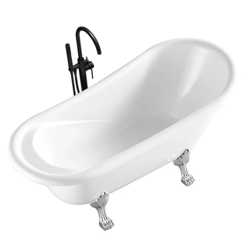 Family Small Unit Adult Bathtub Hotel B & B Independent Movable 1.7-meter Princess Bathtub