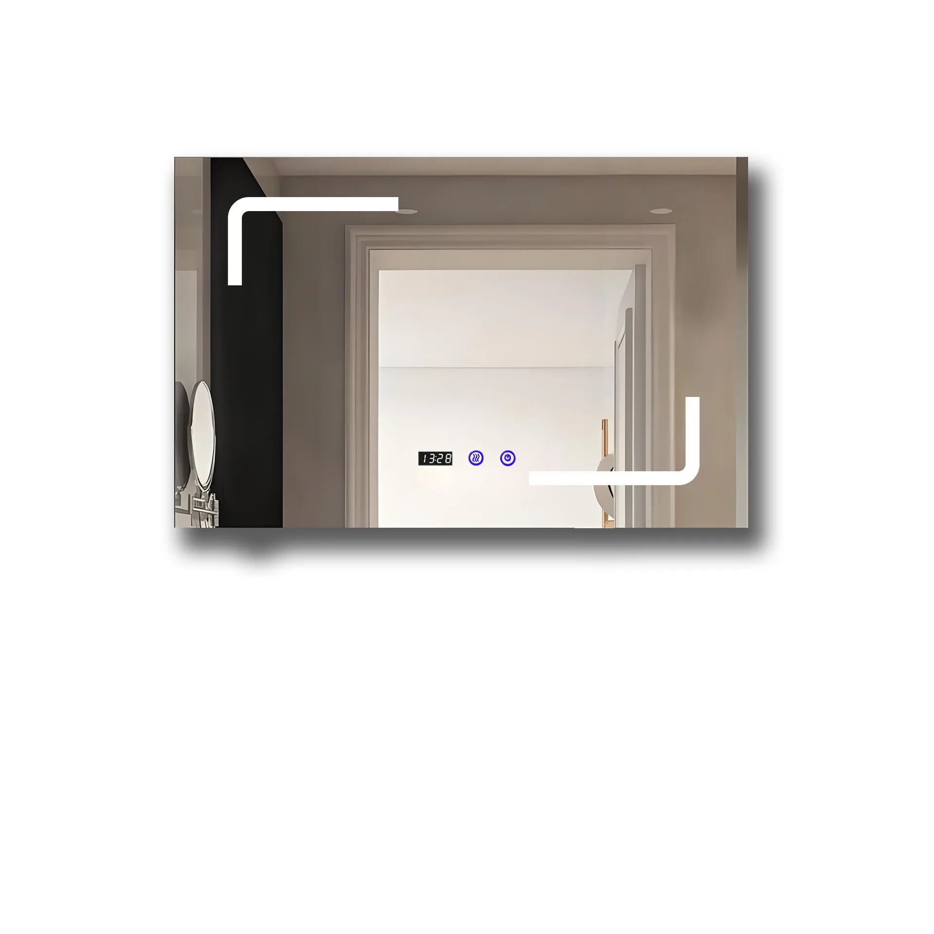 Borderless smart mirror bathroom simple light luxury bathroom wall-mounted bathroom mirror