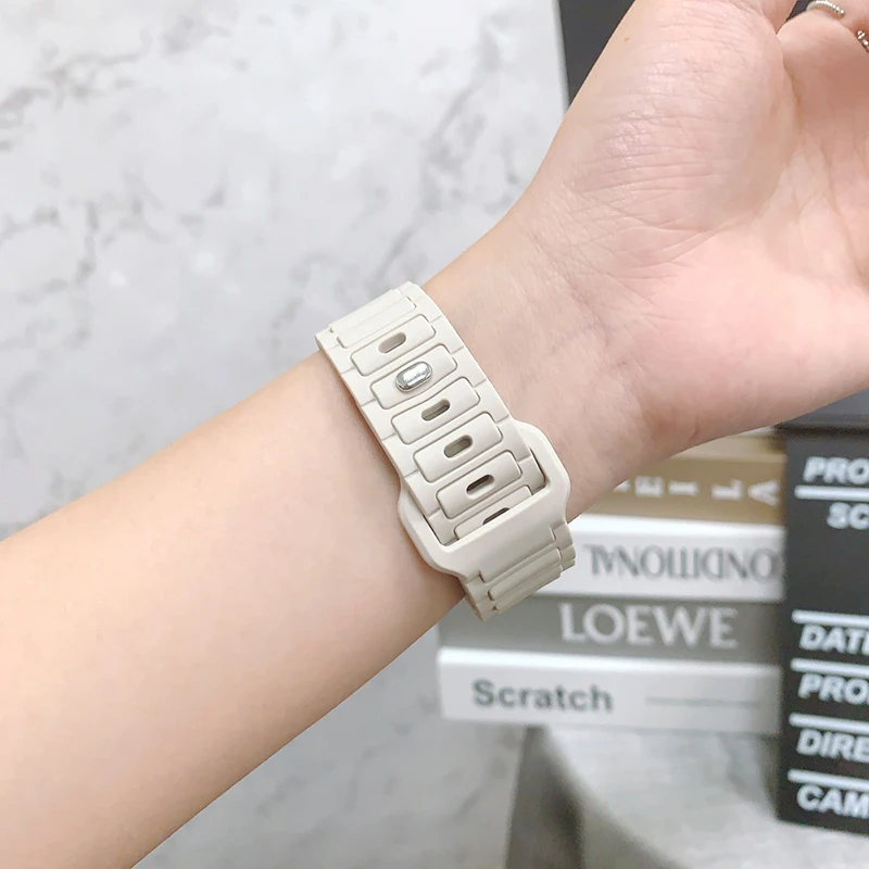 Silicone Strap for Apple Watch Band Ultra 49mm 46mm 45mm 44mm 42mm 41mm 40mm Wristband Iwatch Series 10 9 8 7 6 SE 5 4 Bracelet image 6