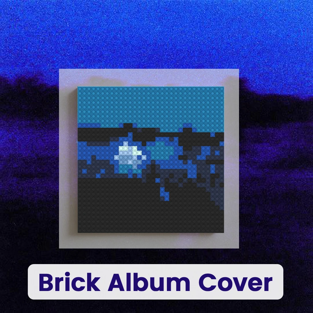 

Daniel Caesar NEVER ENOUGH Album Cover Pixel Art Building Blocks R&B Soul Music Home Wall Hanging Decor Gift