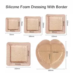 1PC Waterproof Wound Dressing Bandage for Wound Care Absorbent Foam Pad Band-aid Silicone Polyurethane Foam Dressing