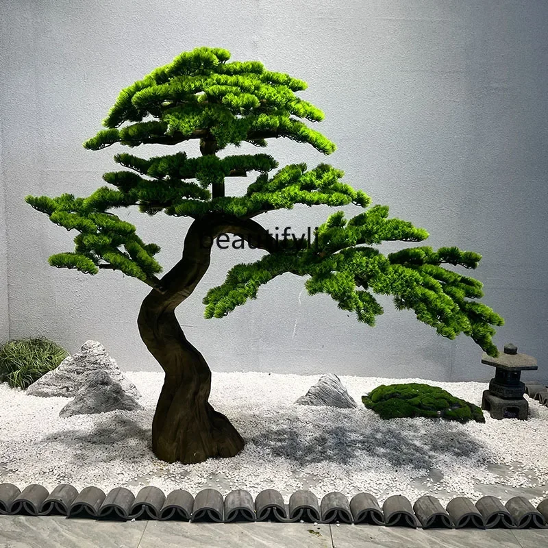 

Y Artificial Pine Welcome Pine Landscape Fake Trees Hotel Lobby Soft Decoration Modeling Ornaments
