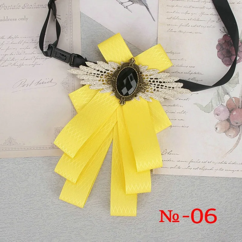57 farben Wunderschöne Band Bowtie Schwarz Schmuck Metall Männer Hochzeit Party Schmetterling Weibliches Hemd Zubehör Damen Luxus Pin Fliege – Detail 12