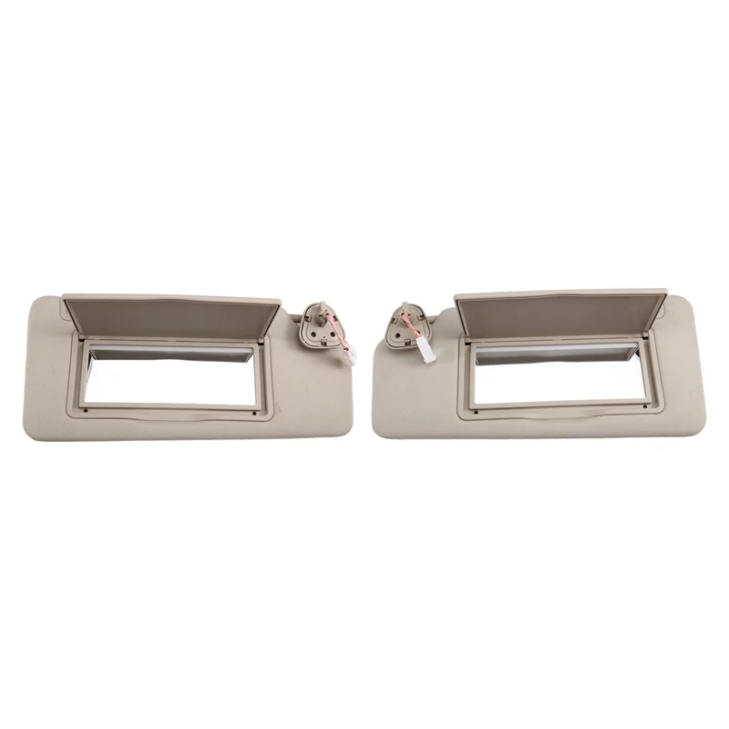 

Car Left Right Sun Visor With Make-Up Mirror Beige For Zotye T700 T800