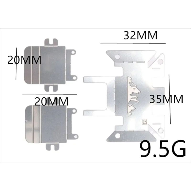 1/18 TRX4M-M modelo Universal coche de escalada protección inferior de Metal mejorada + dos huevos protección juego de tres piezas/negro