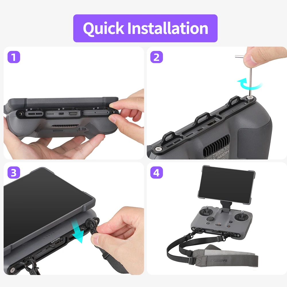 Sunnylife Controller Lanyard For DJI RC Pro 2 Adjustable Neck Strap Screen Remote Control Strap For DJI Mavic 4 Pro Drone Parts