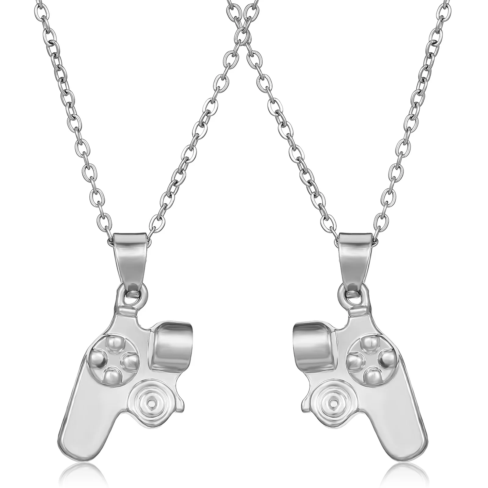 

Elegant Couples Necklace Set Magnetic Friendship Jewelry Matching Designs for Men Women Gamer Relationship Gift