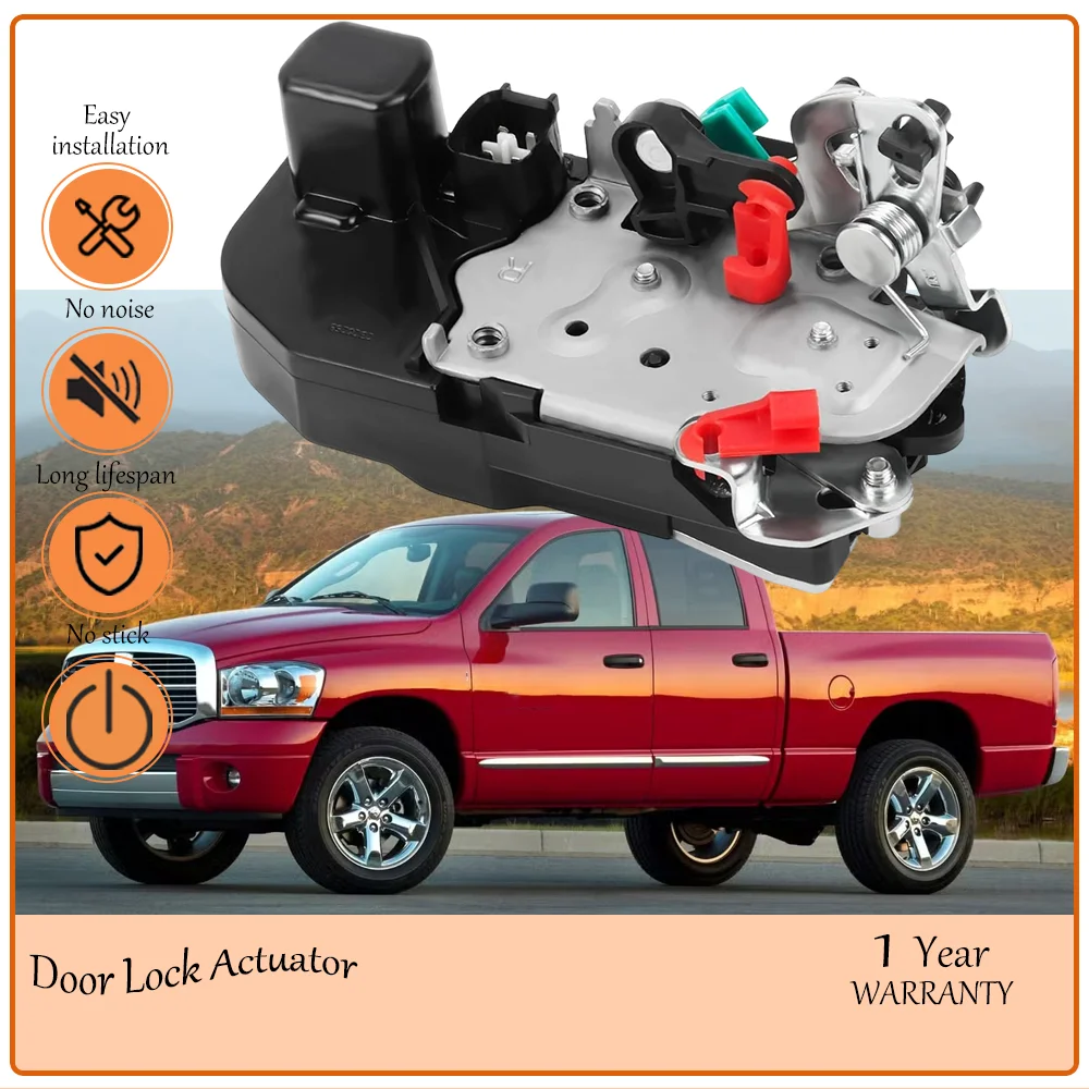 

Rear Right Passenger Side Door Lock Latch Actuator with Car Locks , Compatible with 2003-2010 Dodge Ram 1500 oem DLA600,55256714