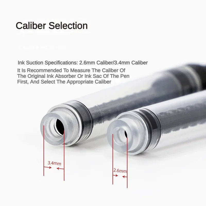 JINHAO Rotary Ink Absorber Forniture Calibro 3.4/2.6mm Convertitore di inchiostro Penna stilografica Dispositivo di aspirazione dell\'inchiostro