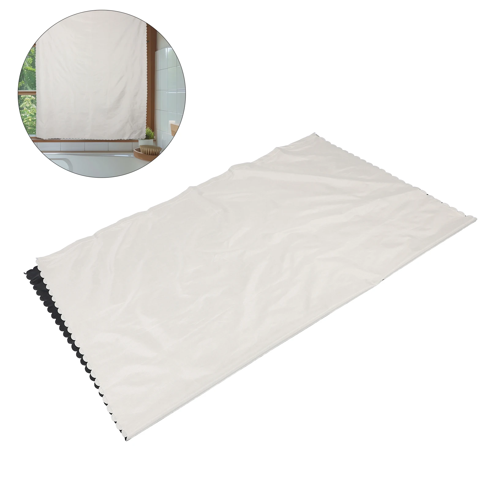

Blackout Window Curtain No Drill Self Adhesive 1.5x2m Light Blocking Privacy Protection Room Darkening for Bedroom