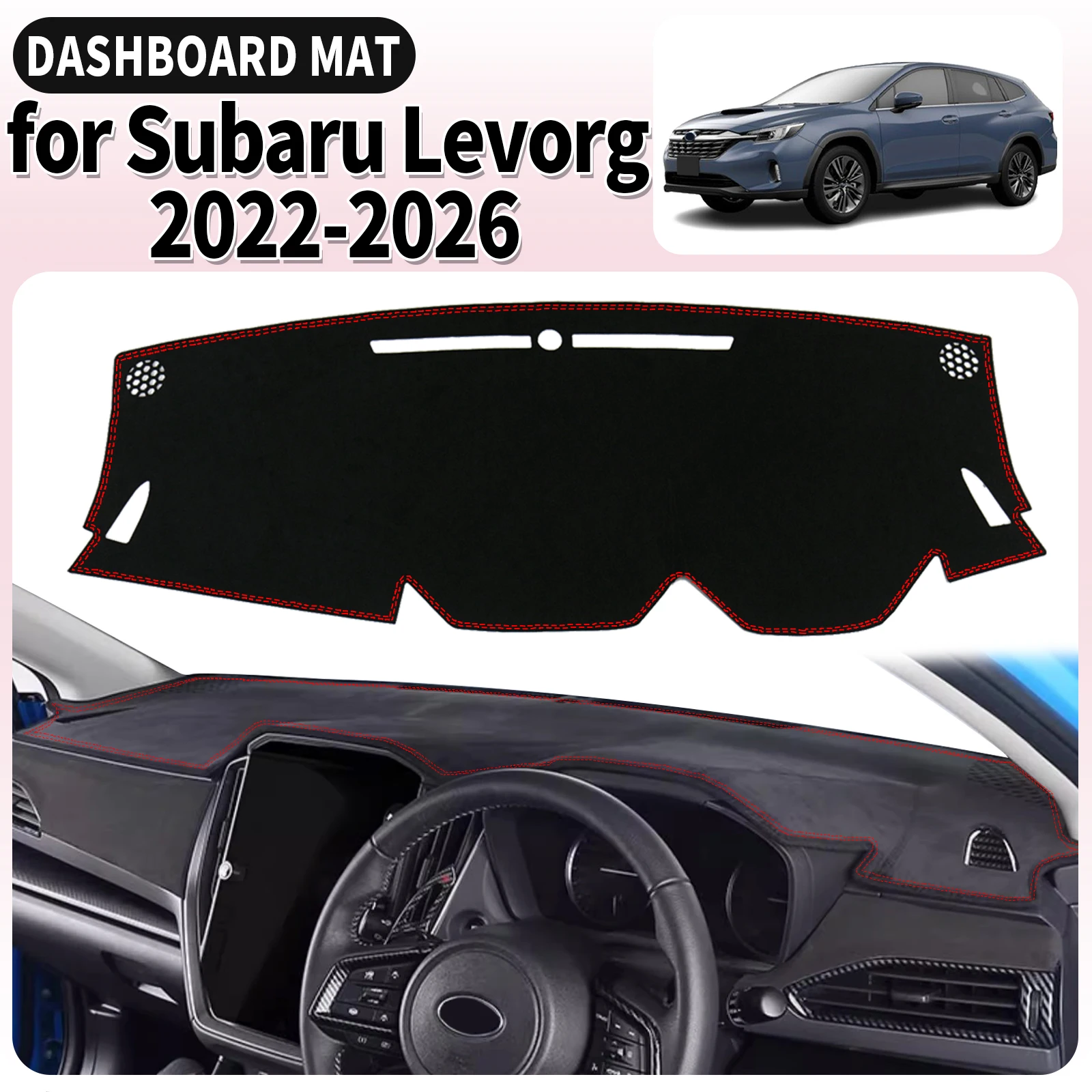 صالح لسوبارو ليفورج 2022 2023 2024 2025 2026 داشمات غطاء لوحة القيادة وسادة اكسسوارات السيارات داشمات ظلة السجاد الواقي #1