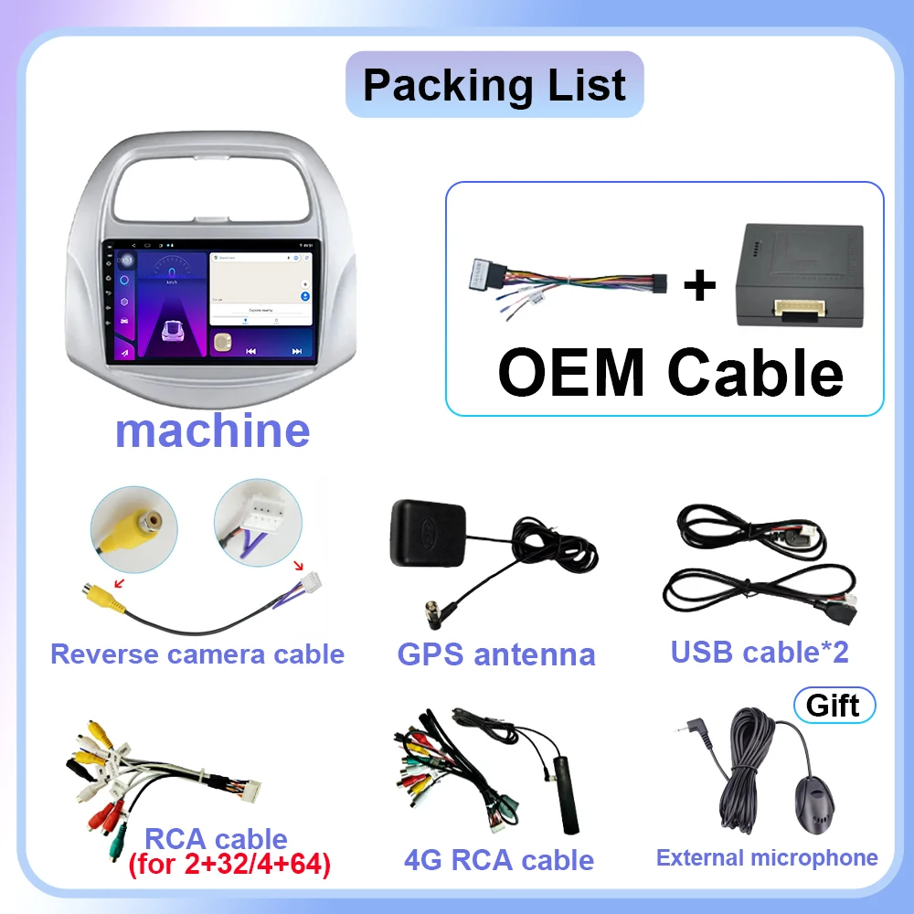 راديو السيارة أندرويد 15 Carplay لسيارة شيفروليه سبارك بايك بيت دايو ماتيز 2018 - 2022 فيديو رقم 2din نظام تحديد المواقع والملاحة شاشة ستيريو