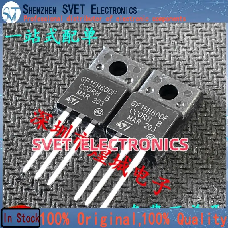 10PCS-50PCS  GF15H60DF STGF15H60DF  TO-220F 600V 15A   Quick Delivery  Fast shipping