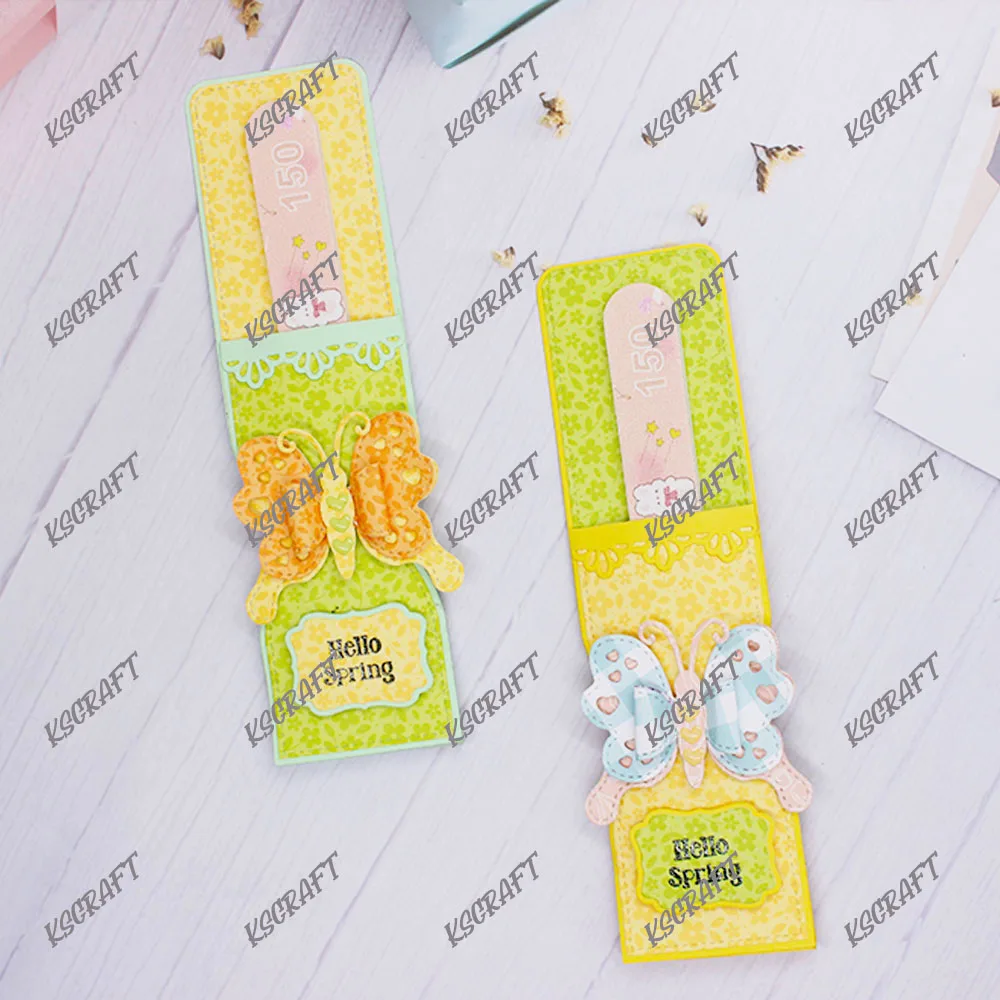 KSCRAFT Nail File Holder Metal Cutting Dies Stencils for DIY Scrapbooking Decorative Embossing DIY Paper Cards