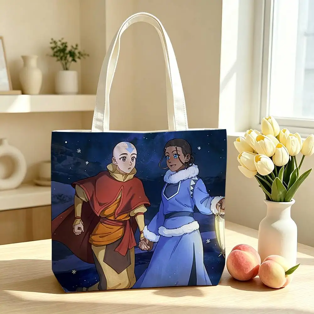 Fantasy A-Avatar The Last Airbender  Printed Canvas Tote Bag Shoulder Bag Commuter Mommy Shopping Bag
