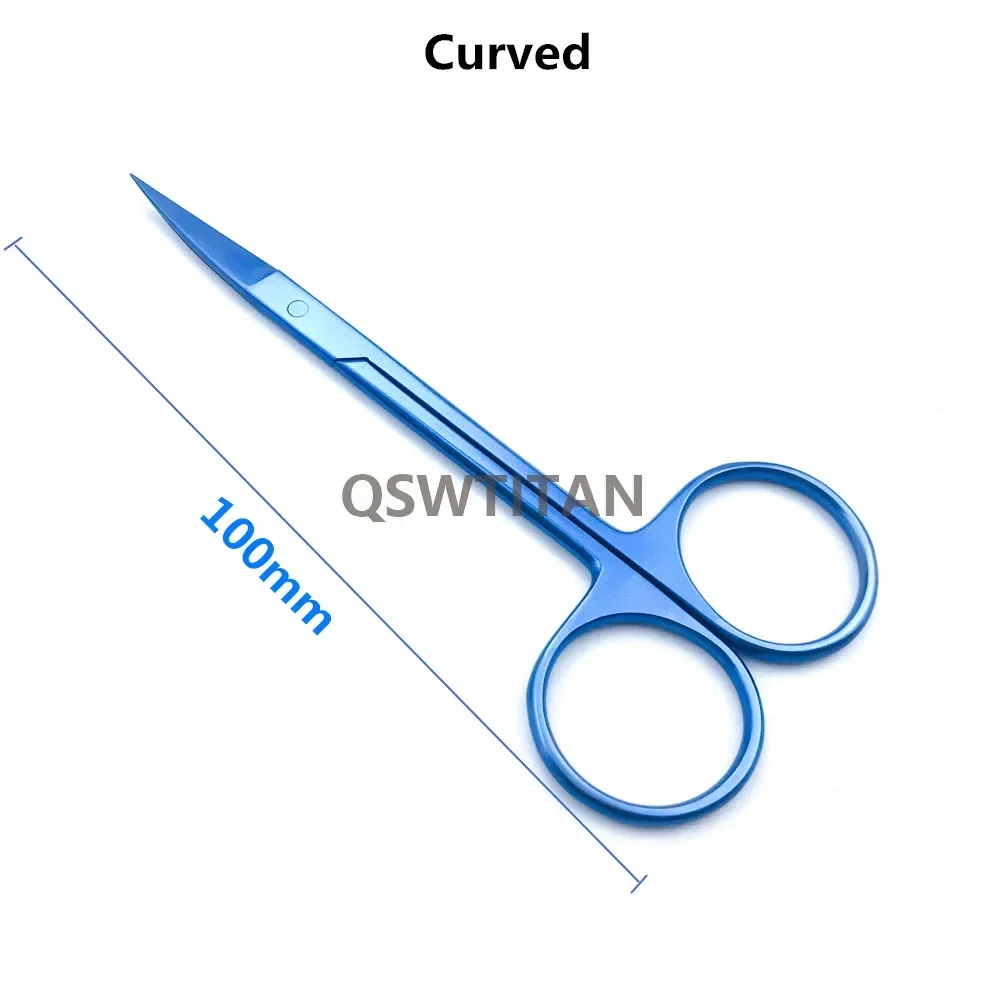 Titanium Iris Scissors for Eye Surgery Ferramenta de pálpebra dupla Instrumento cirúrgico oftálmico