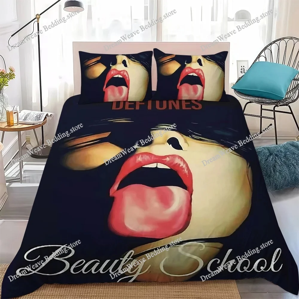 

D-Deftones Private Music Duvet Cover Set Home Style Bedding Soft Laundry Cotton Bed Student Dormitory Gift
