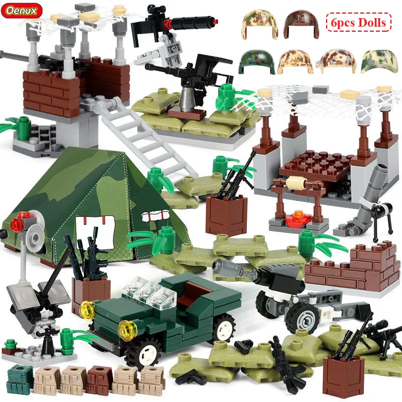 Oenux 2020 Mini Russian ALPHA Force Figures Military Small Building Block Russian Army Soldiers Block Brick MOC Toy Kids Gift image 5