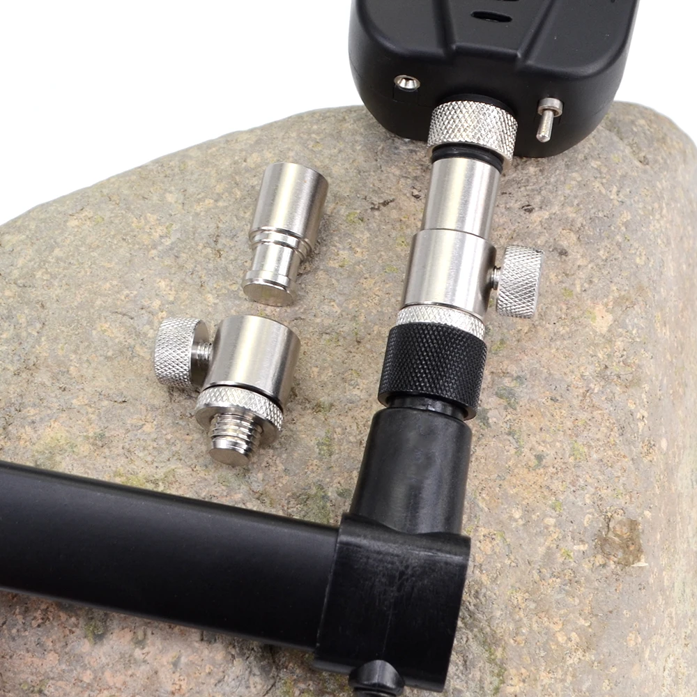 Hirisi 2pcs Aluminium Carp Fishing Quick Change Connector Adaptor For Fishing Alarms Rod Pod Fishing Tackle AQ202